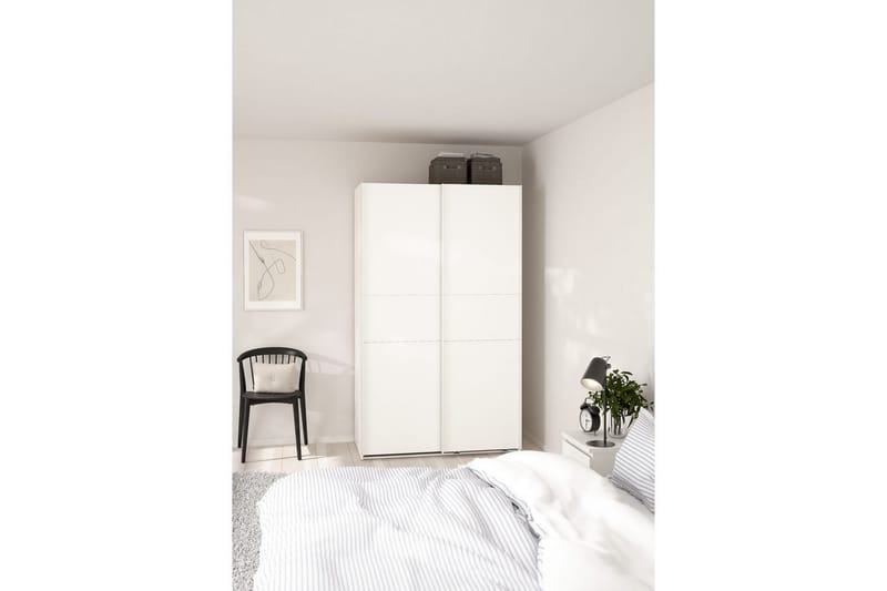Takeru Garderob 119x200 cm - Vit - Förvaring - Klädförvaring - Garderob & garderobssystem