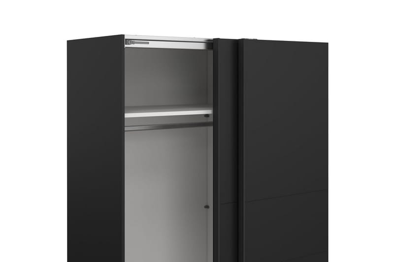 Takeru Garderob 179x200 cm - Svart - Förvaring - Klädförvaring - Garderob & garderobssystem