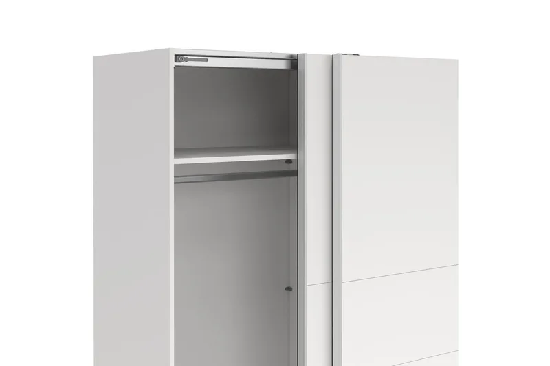 Takeru Garderob 179x200 cm - Vit - Förvaring - Klädförvaring - Garderob & garderobssystem