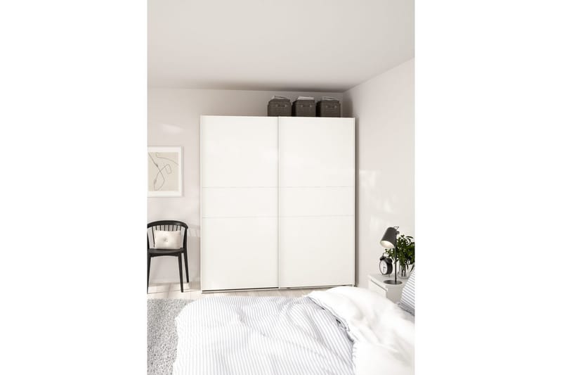 Takeru Garderob 179x200 cm - Vit - Förvaring - Klädförvaring - Garderob & garderobssystem