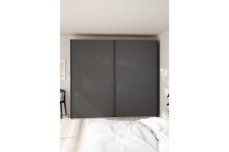 Takeru Garderob 244x221 cm - Grå - Förvaring - Klädförvaring - Garderob & garderobssystem