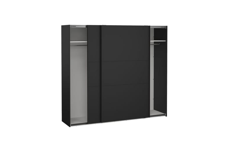 Takeru Garderob 244x221 cm - Svart - Förvaring - Klädförvaring - Garderob & garderobssystem