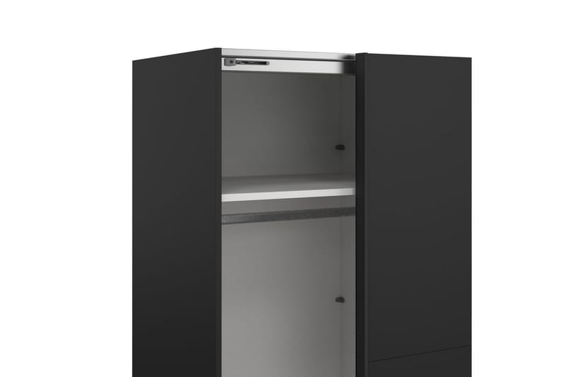 Takeru Garderob 244x221 cm - Svart - Förvaring - Klädförvaring - Garderob & garderobssystem
