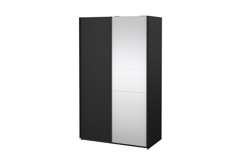 Takeru Garderob med Spegel 119x200 cm, Svart
