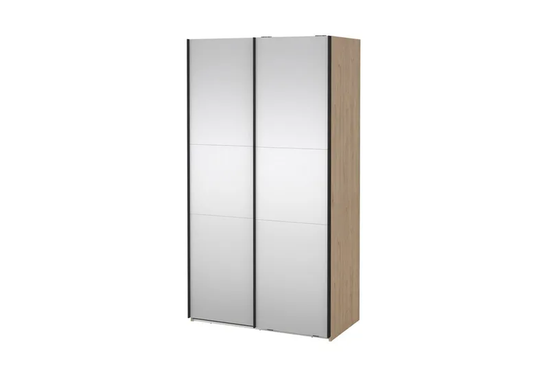 Takeru Garderob med Spegel 119x220 cm, Natur