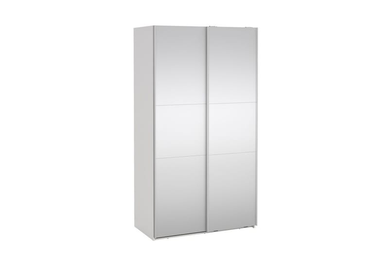 Takeru Garderob med Spegel 119x220 cm - Vit - Förvaring - Klädförvaring - Garderob & garderobssystem