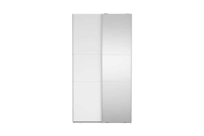 Takeru Garderob med Spegel 119x221 cm - Vit - Förvaring - Klädförvaring - Garderob & garderobssystem