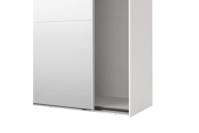 Takeru Garderob med Spegel 179x200 cm - Vit - Förvaring - Klädförvaring - Garderob & garderobssystem