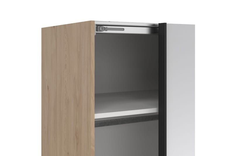 Takeru Garderob med Spegel 179x220 cm - Natur - Förvaring - Klädförvaring - Garderob & garderobssystem