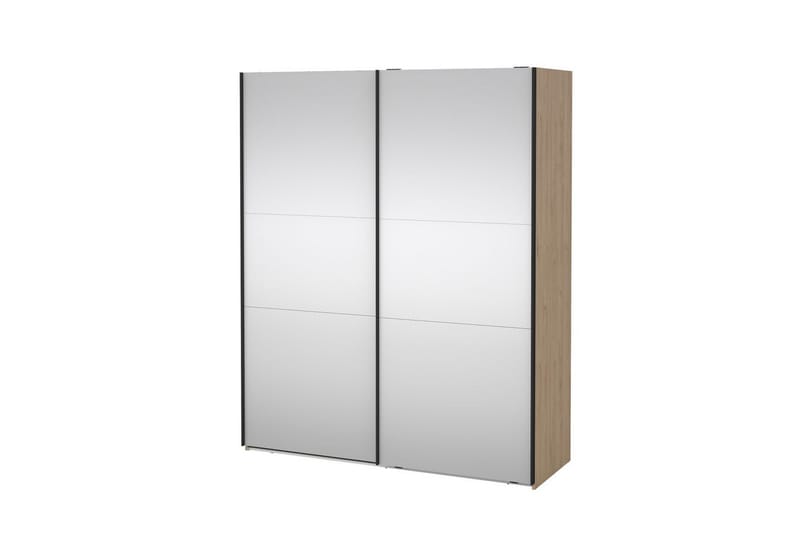 Takeru Garderob med Spegel 179x220 cm, Natur