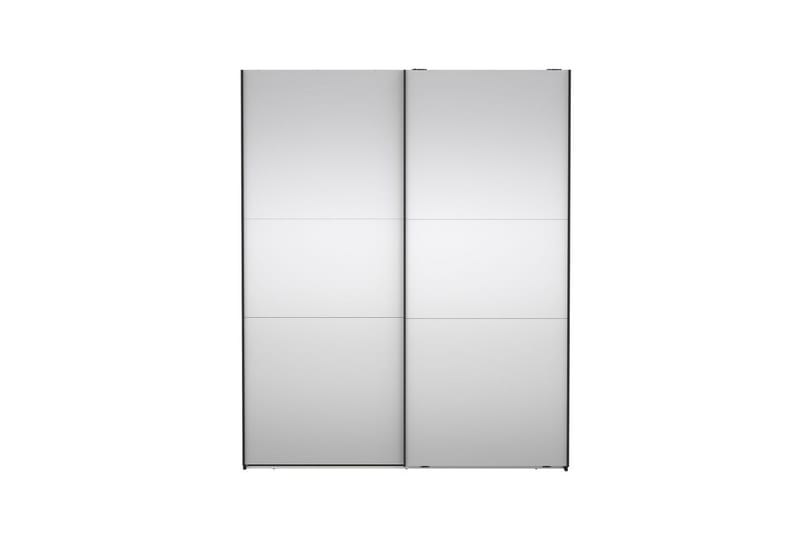 Takeru Garderob med Spegel 179x220 cm - Svart - Förvaring - Klädförvaring - Garderob & garderobssystem