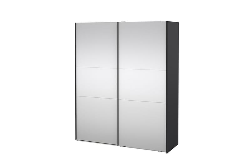 Takeru Garderob med Spegel 179x220 cm, Svart