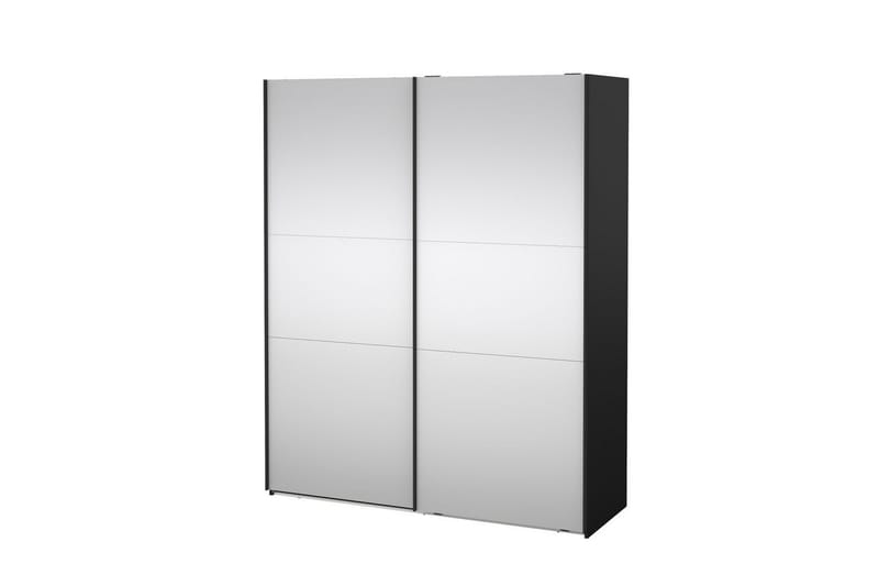 Takeru Garderob med Spegel 179x220 cm, Svart