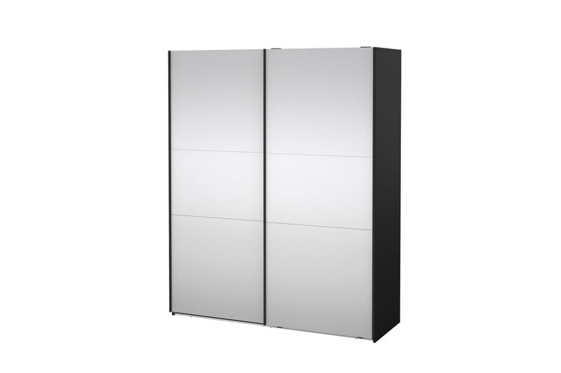 Takeru Garderob med Spegel 179x220 cm, Svart