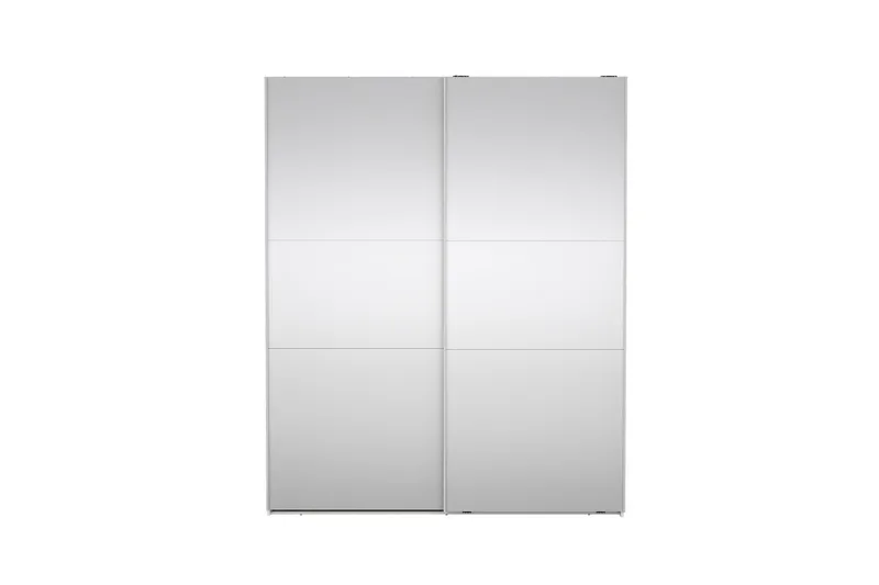Takeru Garderob med Spegel 179x220 cm - Vit - Förvaring - Klädförvaring - Garderob & garderobssystem