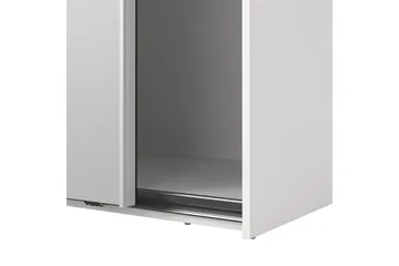 Takeru Garderob med Spegel 179x220 cm - Vit - Förvaring - Klädförvaring - Garderob & garderobssystem
