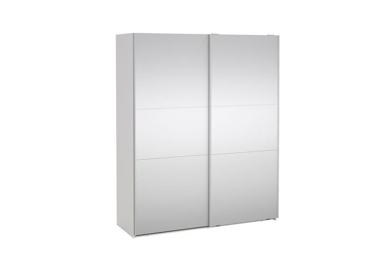 Takeru Garderob med Spegel 179x220 cm - Vit - Förvaring - Klädförvaring - Garderob & garderobssystem