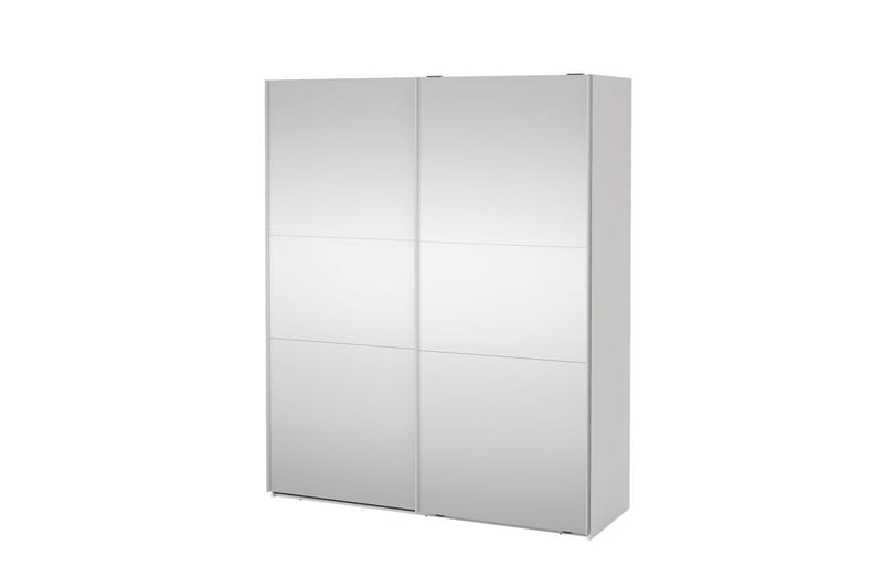Takeru Garderob med Spegel 179x220 cm - Vit - Förvaring - Klädförvaring - Garderob & garderobssystem
