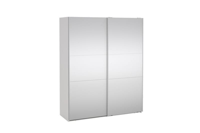 Takeru Garderob med Spegel 179x220 cm - Vit - Förvaring - Klädförvaring - Garderob & garderobssystem