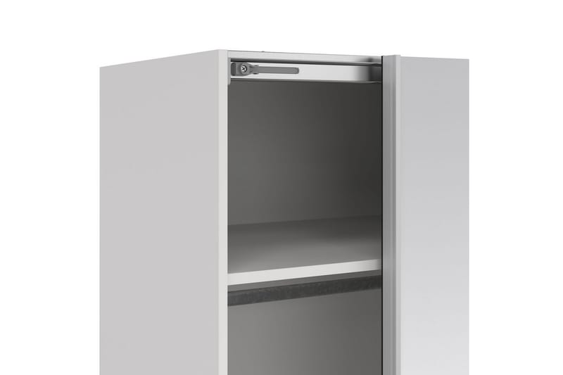 Takeru Garderob med Spegel 179x220 cm - Vit - Förvaring - Klädförvaring - Garderob & garderobssystem