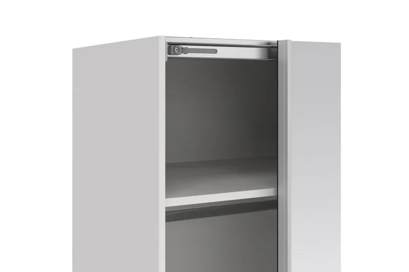 Takeru Garderob med Spegel 179x220 cm - Vit - Förvaring - Klädförvaring - Garderob & garderobssystem