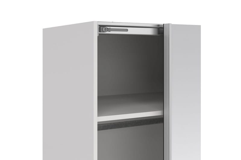 Takeru Garderob med Spegel 179x220 cm - Vit - Förvaring - Klädförvaring - Garderob & garderobssystem