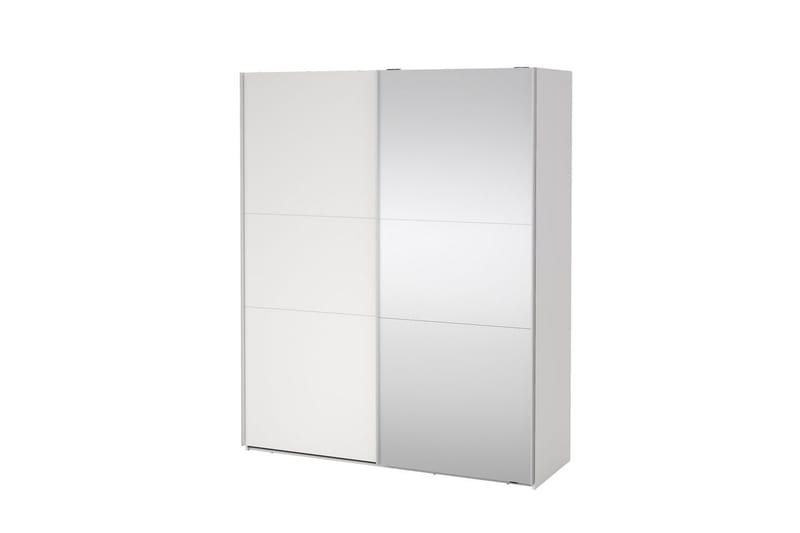 Takeru Garderob med Spegel 179x221 cm - Vit - Förvaring - Klädförvaring - Garderob & garderobssystem