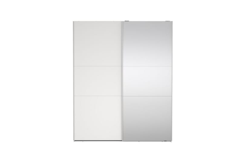 Takeru Garderob med Spegel 179x221 cm - Vit - Förvaring - Klädförvaring - Garderob & garderobssystem