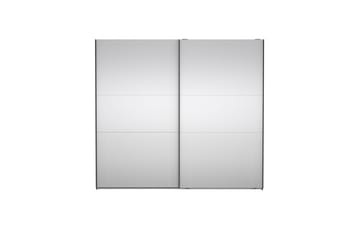 Takeru Garderob med Spegel 244x220 cm - Svart - Förvaring - Klädförvaring - Garderob & garderobssystem