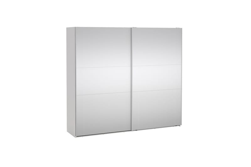 Takeru Garderob med Spegel 244x220 cm - Vit - Förvaring - Klädförvaring - Garderob & garderobssystem