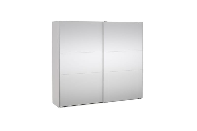 Takeru Garderob med Spegel 244x220 cm - Vit - Förvaring - Klädförvaring - Garderob & garderobssystem