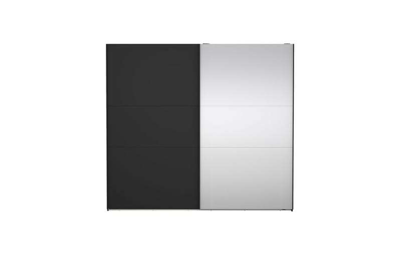 Takeru Garderob med Spegel 244x221 cm - Askgrå - Förvaring - Klädförvaring - Garderob & garderobssystem