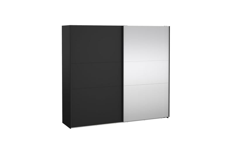 Takeru Garderob med Spegel 244x221 cm - Askgrå - Förvaring - Klädförvaring - Garderob & garderobssystem