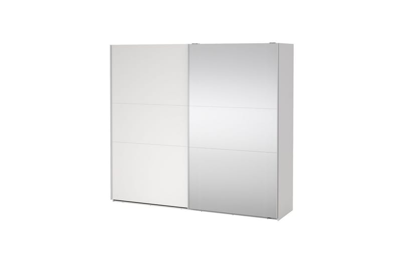 Takeru Garderob med Spegel 244x221 cm - Vit - Förvaring - Klädförvaring - Garderob & garderobssystem