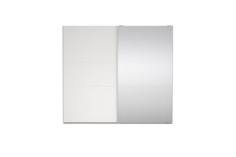 Takeru Garderob med Spegel 244x221 cm - Vit - Förvaring - Klädförvaring - Garderob & garderobssystem
