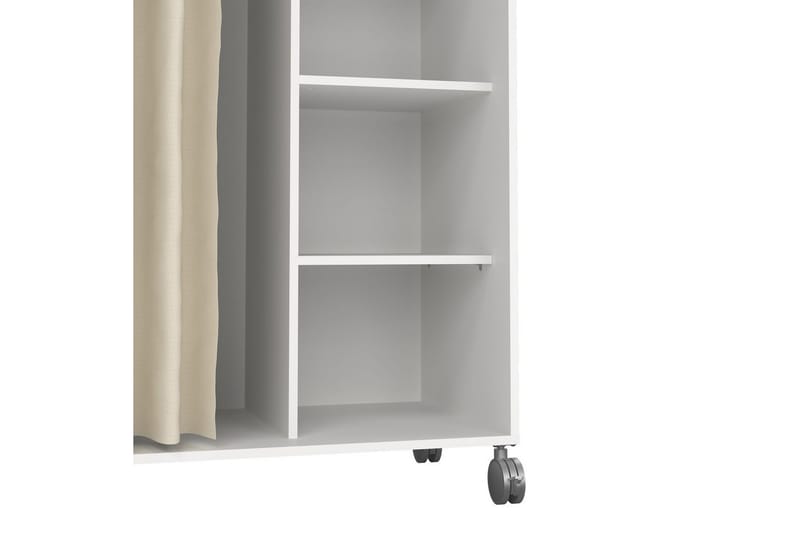 Takuto Garderobdsskåp 100x160 cm - Vit/Ljusgrå - Förvaring - Klädförvaring - Garderob & garderobssystem - Klädskåp & fristående garderob