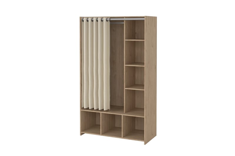 Takuto Garderobdsskåp 105x180 cm - Vit - Förvaring - Klädförvaring - Garderob & garderobssystem - Klädskåp & fristående garderob