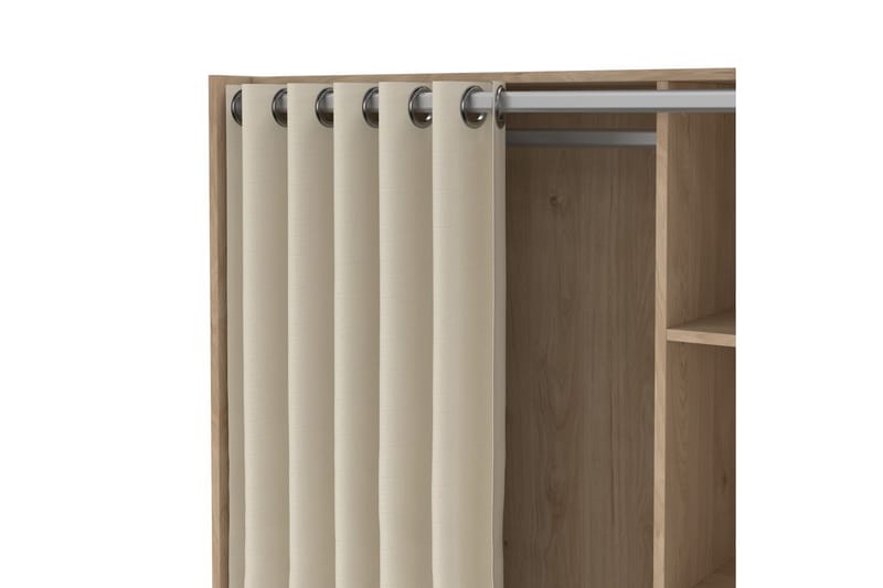 Takuto Garderobdsskåp 105x180 cm - Vit - Förvaring - Klädförvaring - Garderob & garderobssystem - Klädskåp & fristående garderob