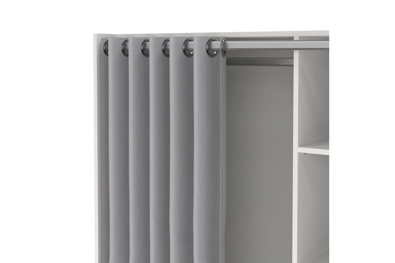Takuto Garderobdsskåp 105x180 cm - Vit/Ljusgrå - Förvaring - Klädförvaring - Garderob & garderobssystem - Klädskåp & fristående garderob