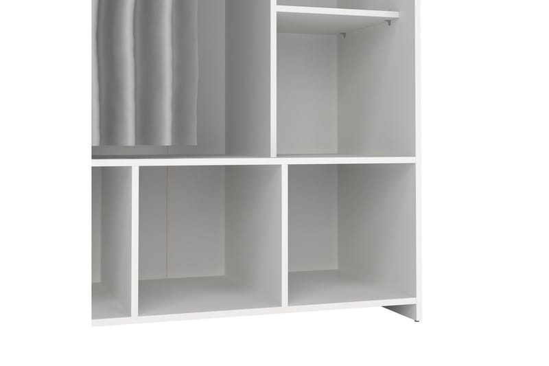 Takuto Garderobdsskåp 105x180 cm - Vit/Ljusgrå - Förvaring - Klädförvaring - Garderob & garderobssystem - Klädskåp & fristående garderob