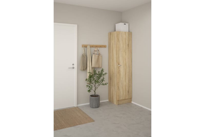 Talim Garderobdsskåp 49x200 cm - Natur - Förvaring - Klädförvaring - Garderob & garderobssystem - Klädskåp & fristående garderob