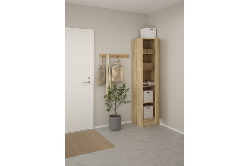 Talim Garderobdsskåp 49x200 cm - Natur - Förvaring - Klädförvaring - Garderob & garderobssystem - Klädskåp & fristående garderob
