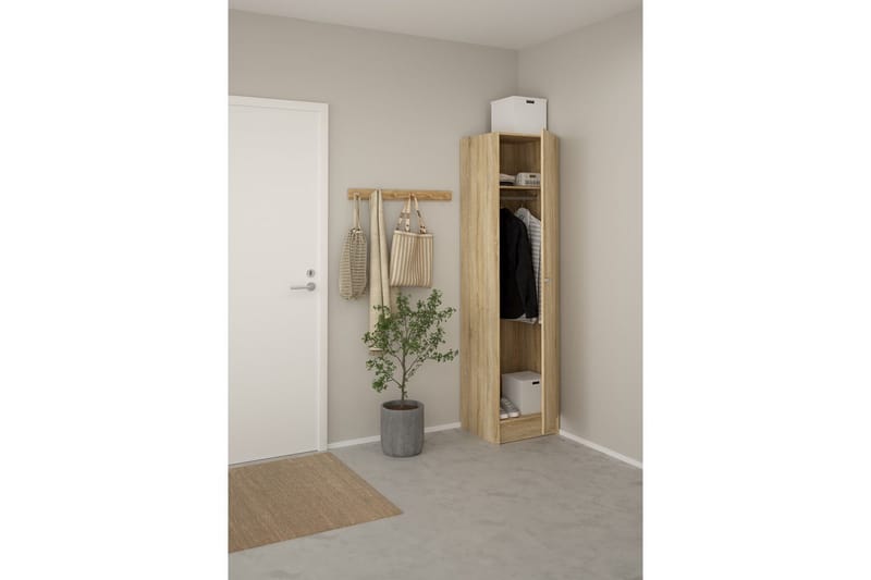 Talim Garderobdsskåp 49x200 cm - Natur - Förvaring - Klädförvaring - Garderob & garderobssystem - Klädskåp & fristående garderob