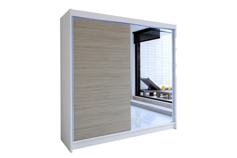 Talin Garderob 180x58x215 cm, Vit