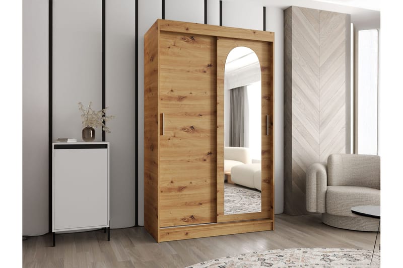 Tallmo Garderob m. Spegel 120x200 cm - Förvaring - Klädförvaring - Garderob & garderobssystem