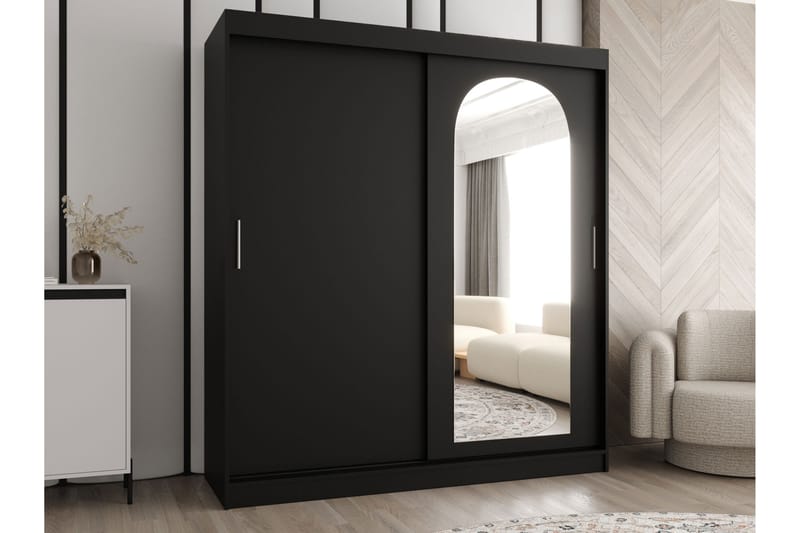 Tallmo Garderob m. Spegel 180x200 cm - 0 - Förvaring - Klädförvaring - Garderob & garderobssystem