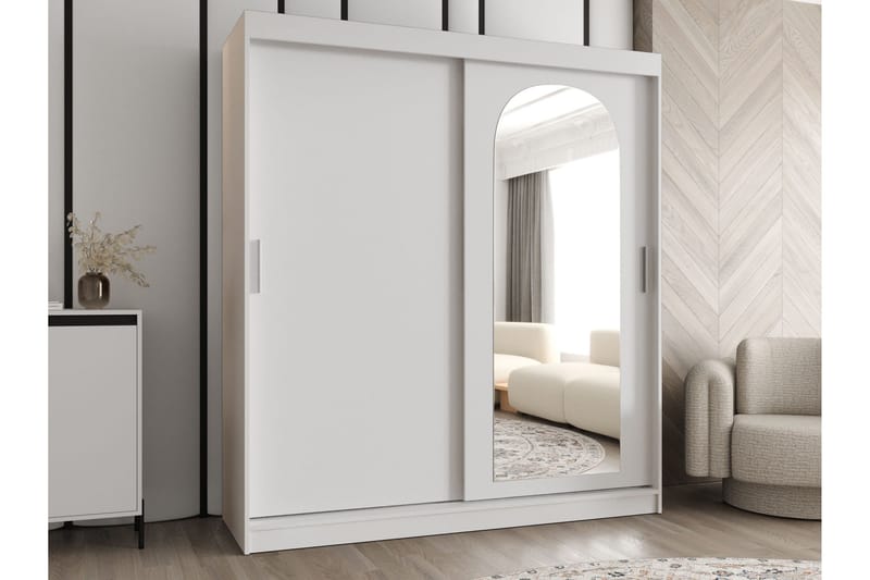 Tallmo Garderob m. Spegel 180x200 cm - Förvaring - Klädförvaring - Garderob & garderobssystem