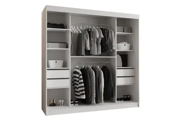 Tallmo Garderob m. Spegel 200x200 cm - Förvaring - Klädförvaring - Garderob & garderobssystem