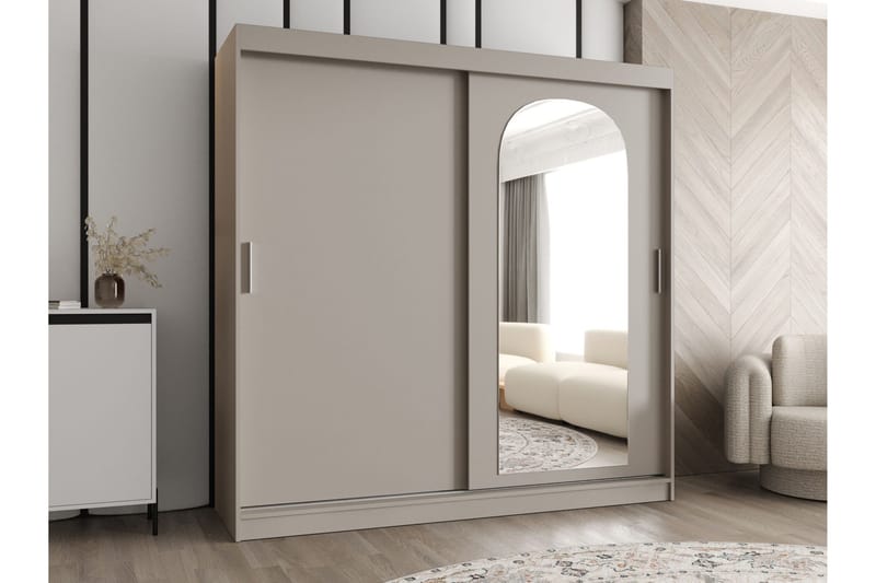 Tallmo Garderob m. Spegel 200x200 cm - Förvaring - Klädförvaring - Garderob & garderobssystem