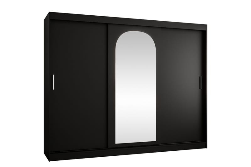 Tallmo Garderob m. Spegel 250x200 cm, Vit/Grå